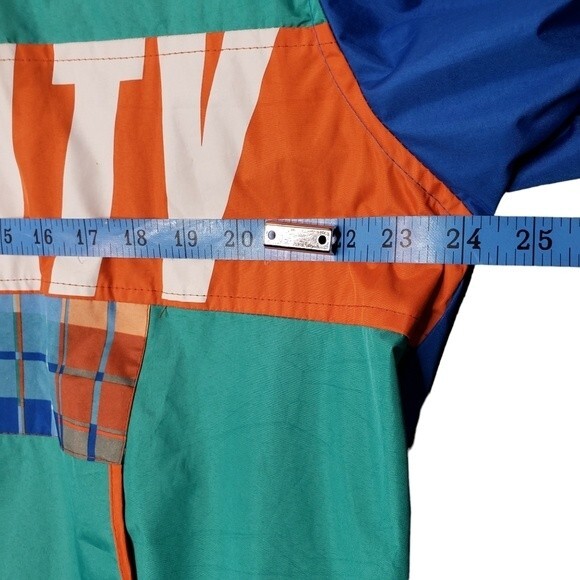 Encrypted Mens Loyalty Plaid Gingham Hoodie Marine Winf Btraker Jacket Size-L - Picture 7 of 14